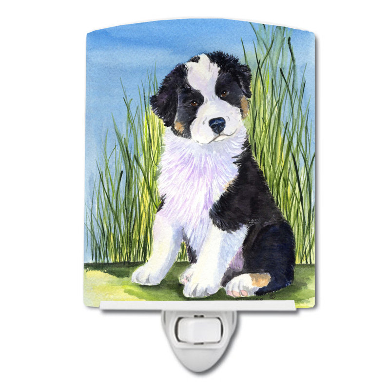 Australian Shepherd Ceramic Night Light