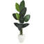 Feuille de bananier artificielle 63 po dans un pot de fleurs
