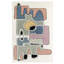 Tete A Tete Hand Tufted Abstract Area Rug in Ivory/Blue/Black/Brown-1452676827