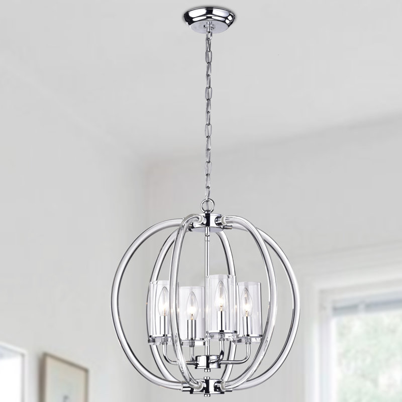 Arnoldine 4 - Light Dimmable Globe Chandelier