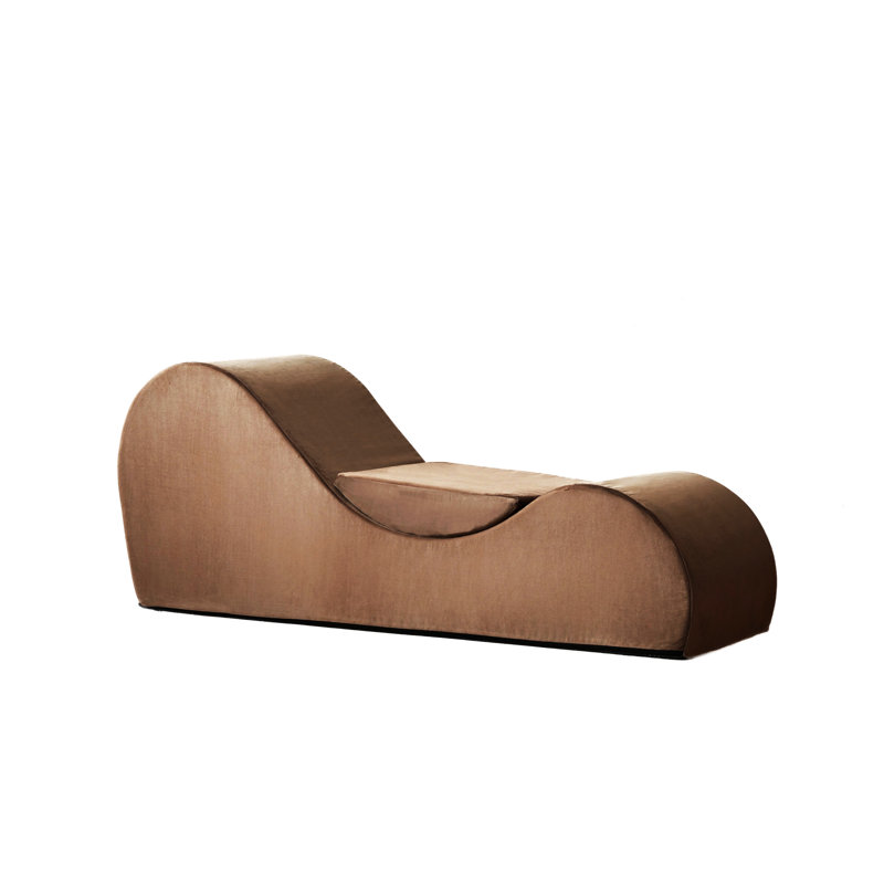 Ergonomic Lounge Chair In Brown - High Foam Core For Support, Machine Washable Cover, Brown
