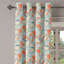 Underwater Grommet Curtain Decorative 2-Panel Window Drapes, 50"x63", Salmon Coconut Turquoise-1435616035