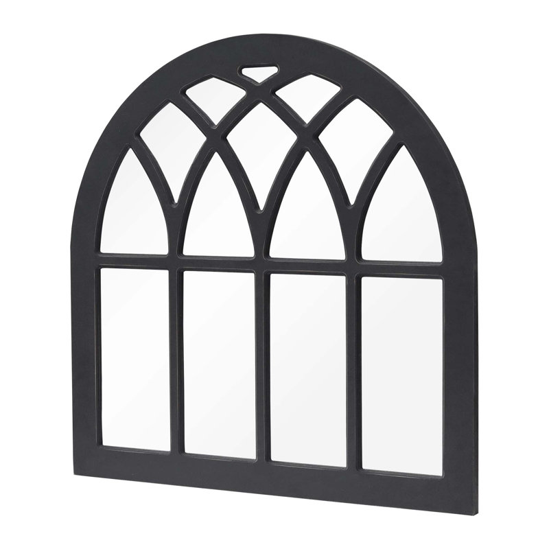 Darnella Flat Mirror, Black