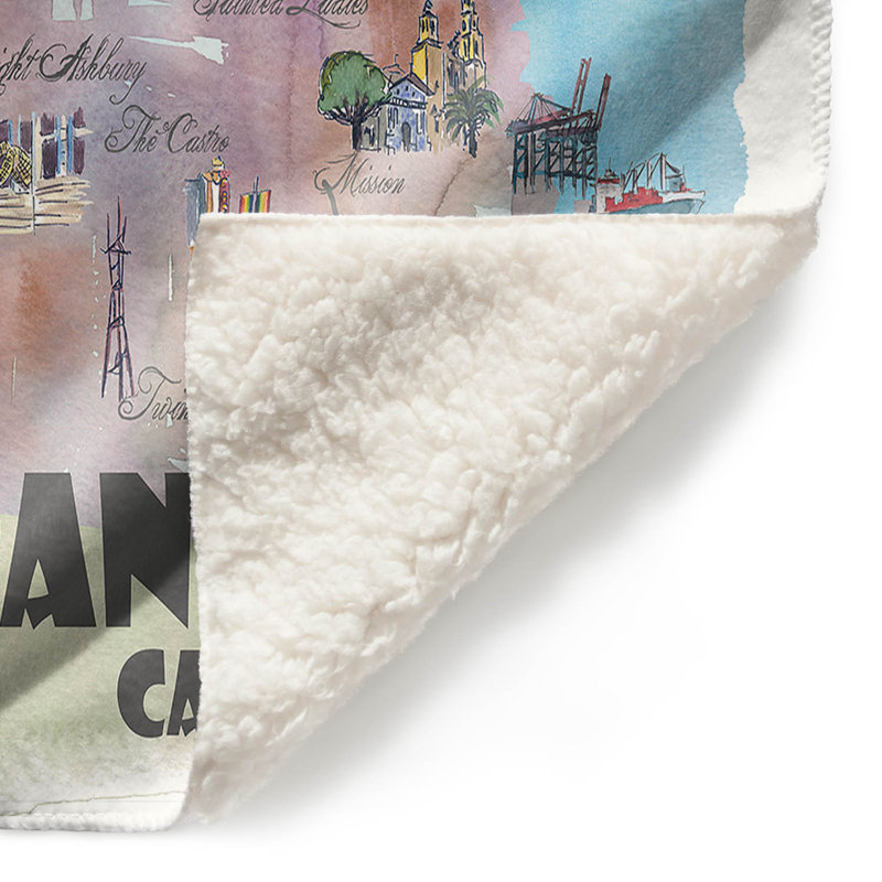  Couverture San Francisco, 68 po x 80 po