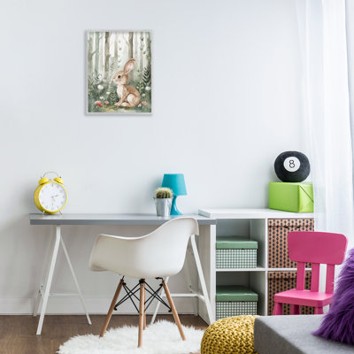  «Soft Woodland Buny», estampe numérique par LSR Design Studio