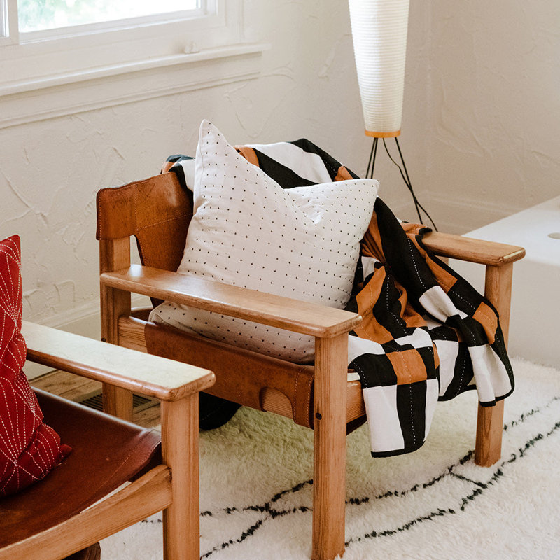 Square Pillow Cover & Insert, 22" H x 22" W, Moss