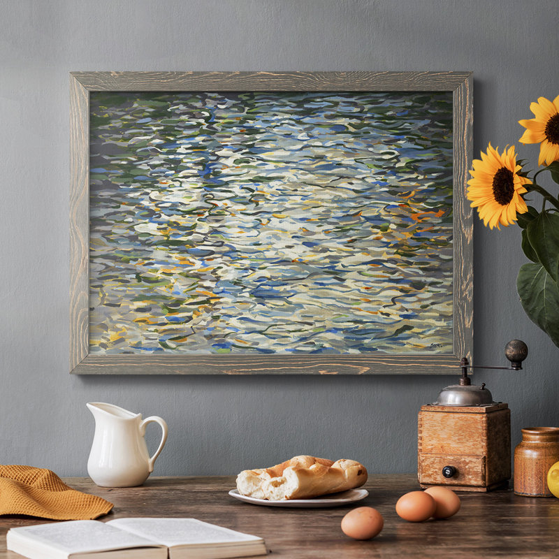 Water Reflections, reproduction d'art sur toile, H 18 po x l 26 po x P 1,5 po, Gris