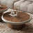 Medieval-style round coffee table set