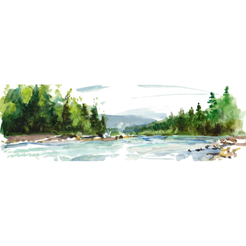 «Hoh River» par Van Hoang - Cadre photo unique, impression panoramique