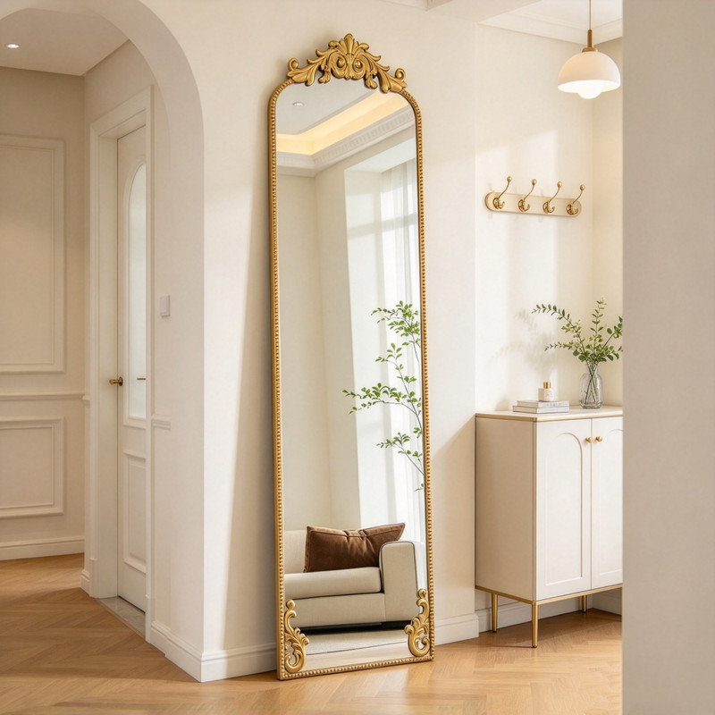 Glass Rectangle Wall Makeup / Shaving Mirror