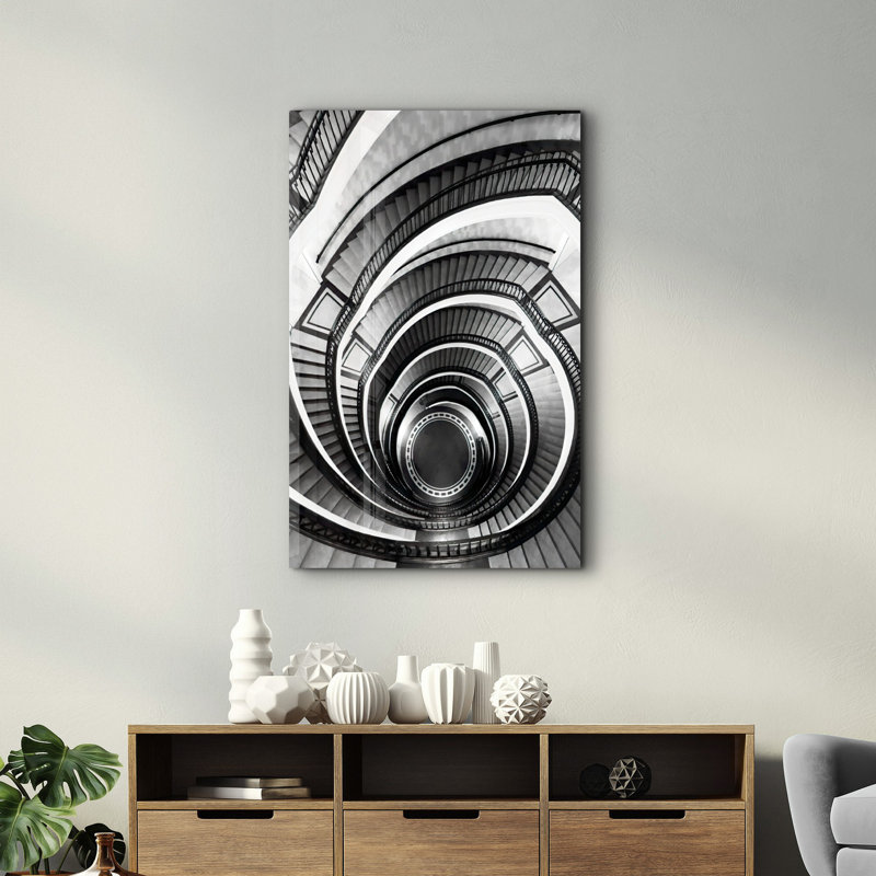 Peinture murale élégante en verre trempé Lekeya, 13,8 x 21,7 pouces | 100% verre trempé, épaisseur: 0,16 pouce | Imprimé UV pour des couleurs éclatantes | Parfait pour la décoration intérieure, le salon et les espaces de bureau