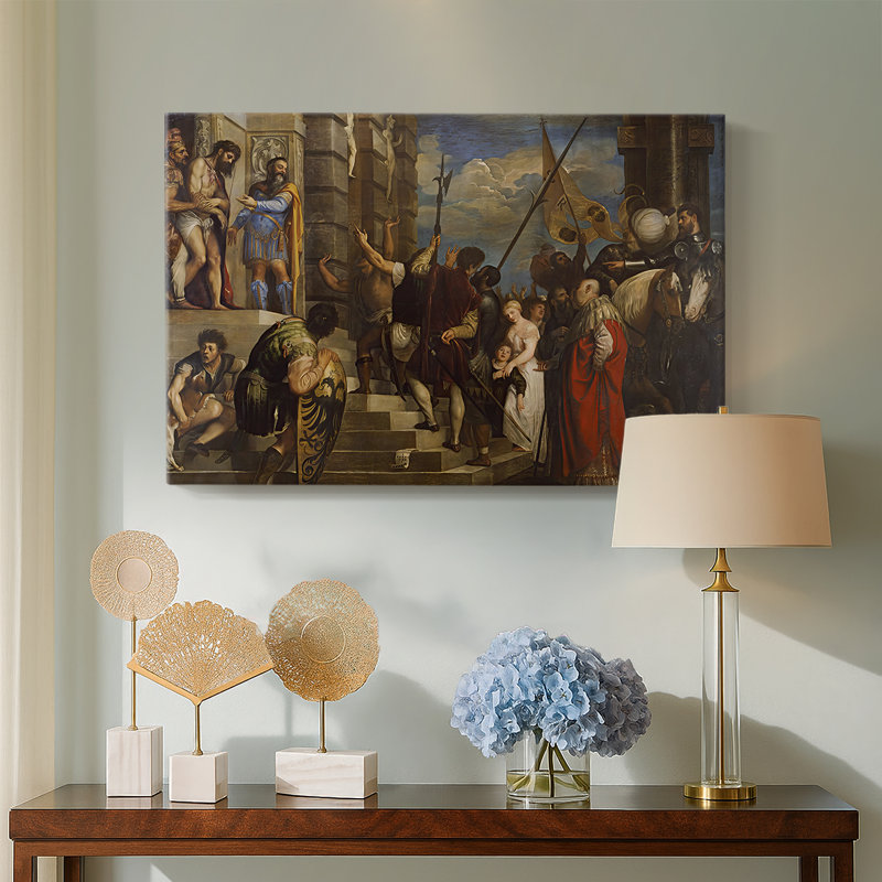 Ecce Homo-Titian (Tiziano Vecelli) - Toile tendue avec châssis-1543, 24 po x 36 po