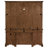Arnoldus 66-inch 5-drawer Credenza with Hutch Burnished Oak