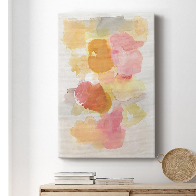 «Warm Petals II» sur toile, H 12 po x l 8 po x P 1 po