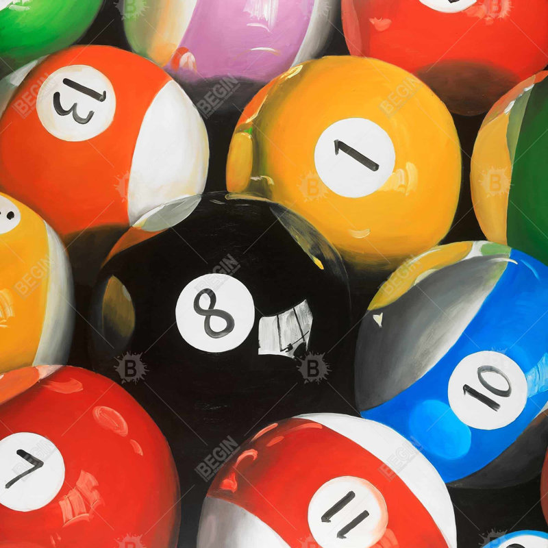 " Pool Balls Closeup "
