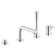 Concetto™ Single Handle Deck Mounted Roman Tub Faucet with Handshower