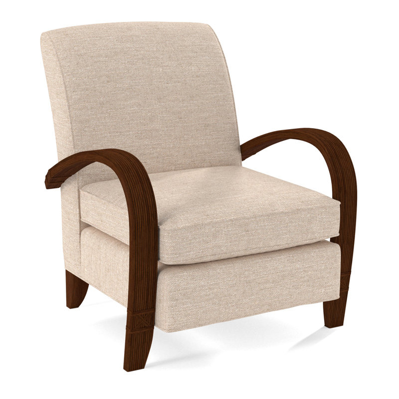 Vero Armchair, Coffee, White Performance Fabric; 0851-94
