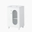 Meuble-lavabo avec lavabo, meuble-lavabo avec tablette à deux niveaux, tablette réglable