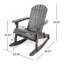 Chaise à bascule Malibu Adirondack