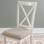 Chaise d'appoint rembourrée en bois massif Atiqa-607373649