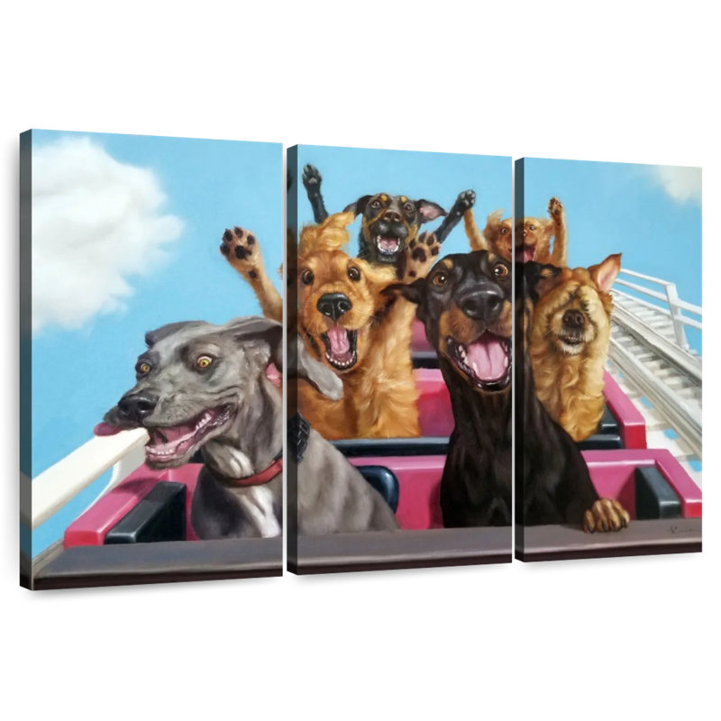 Thrill Seekers, 36" H x 57" W