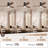 52"Smart Flush Mount 3-Blade Solid Wood Ceiling Fan With Light and Remote/App/Voice Control（Black&Brown）-1293491630