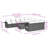Vidaxl Garden Sofa Set Black