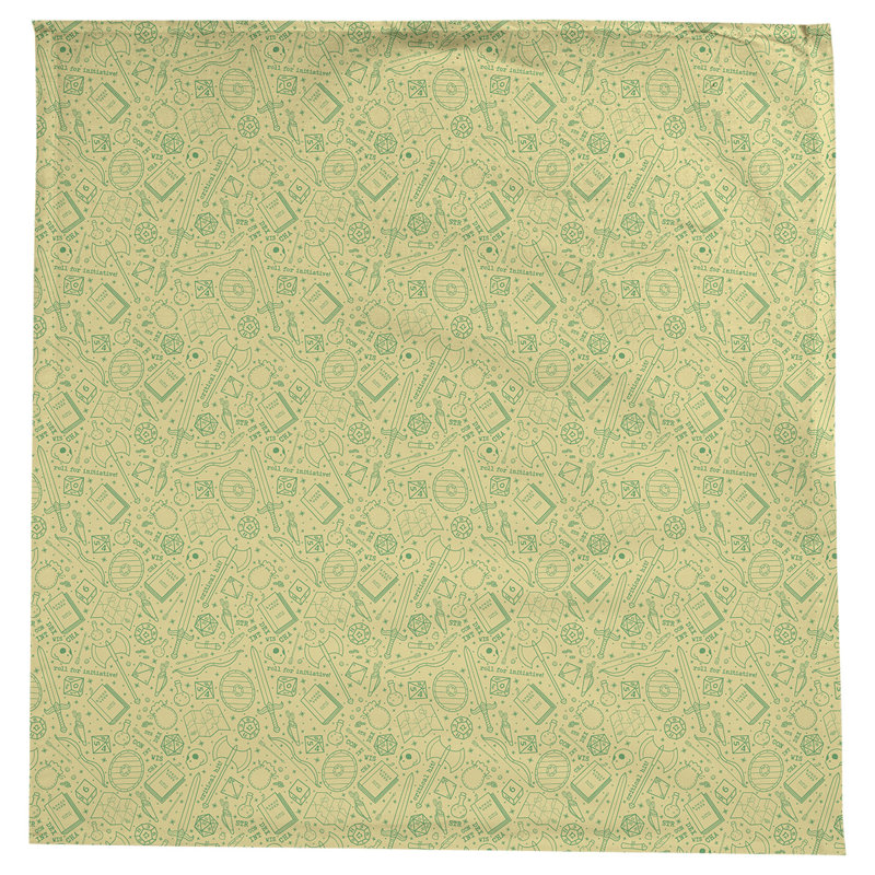 Nappe à motif rpg Leffel, Jaune / vert