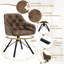 Omusa 44.5cm H Tufted Upholstered Metal Side Chair-1115096218