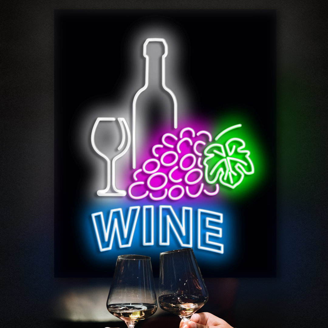 Neon Sign Wine Bar Wall Décor