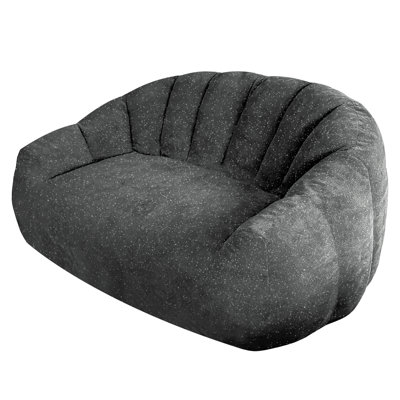 [Starry Sky] Bear Paw Sofa,Comfy Beanbag Chair with Spacious Design Oversized Bean Bag Sofa with Armrest with Filler for Living Room Bedroom.Shiny Silver Thread Faux Fur Plush.