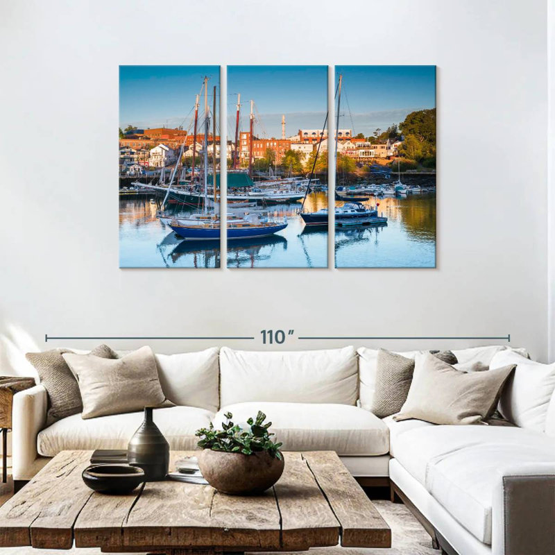 Camden Harbor Maine, 48" H x 74" W