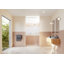 Cabine de douche à charnière en verre 3 panneaux sans cadre l 51 po x H 78 po Stellar-112650445