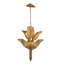 Banana Leaf 6-Light Chandelier - Gold/Dark Edging-49634723