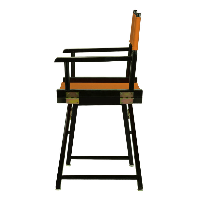 18" Folding Director Chair, Black, Mango