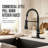  Single-Handle High-Arc Pull-Down Kitchen Faucet with Deck Plate-856708880