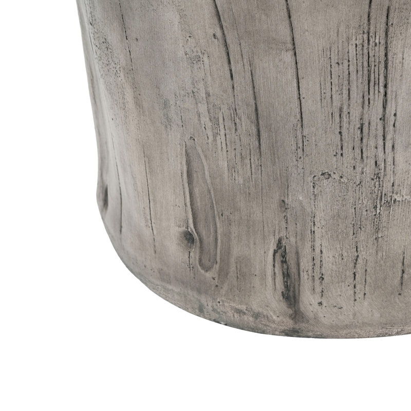 Tivaro Rustic Tree-Stump MGO Side Table