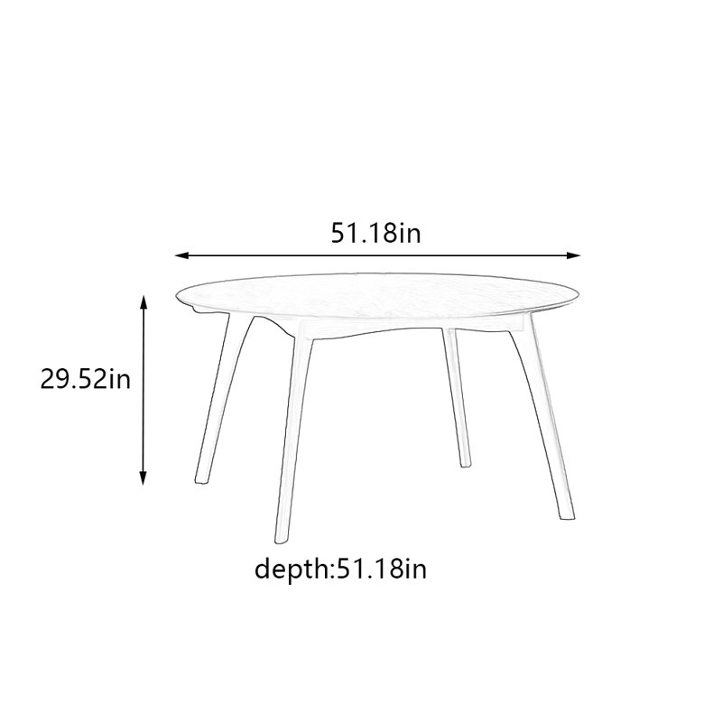 Punia, H 29,52 po x L 51,18 po x l 51,18 po