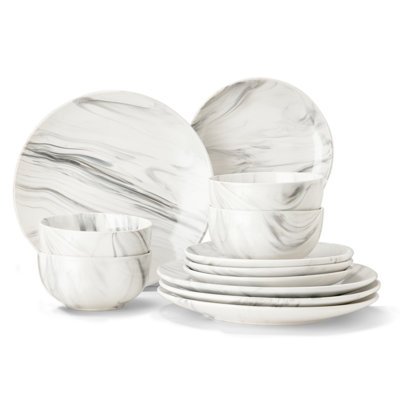 Vanness Earthenware Dinnerware - Set of 12