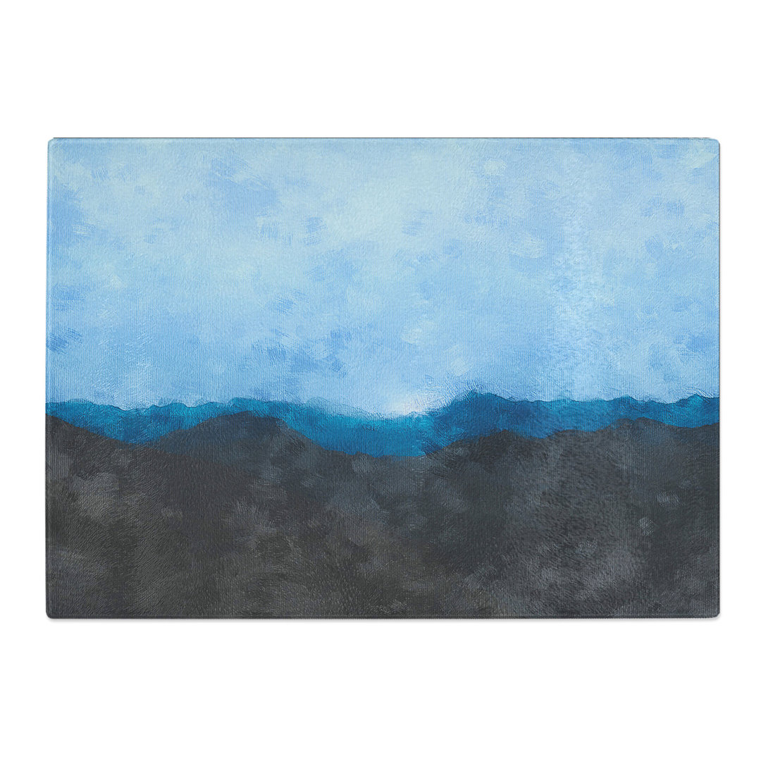 Tempered Glass Mountains in Lappach Italy Chopping Board