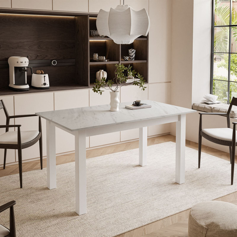 Extendable table ARTON 140 cm, White