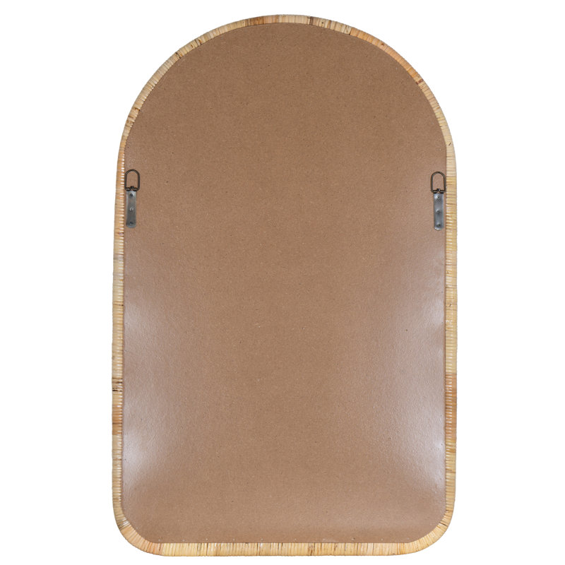 Brienne Arch Raffia Beveled Mirror