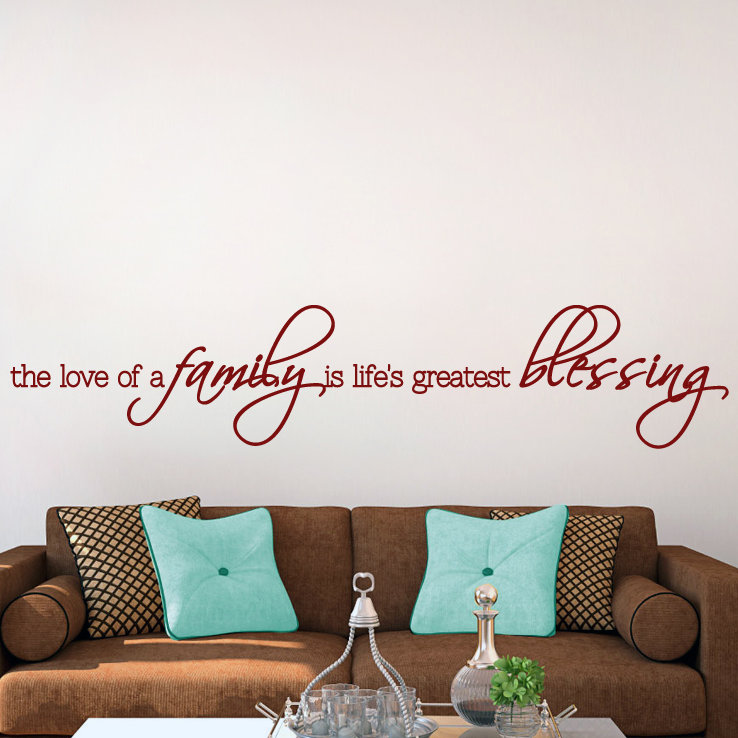 Décalcomanie murale « love of a family », Canneberge