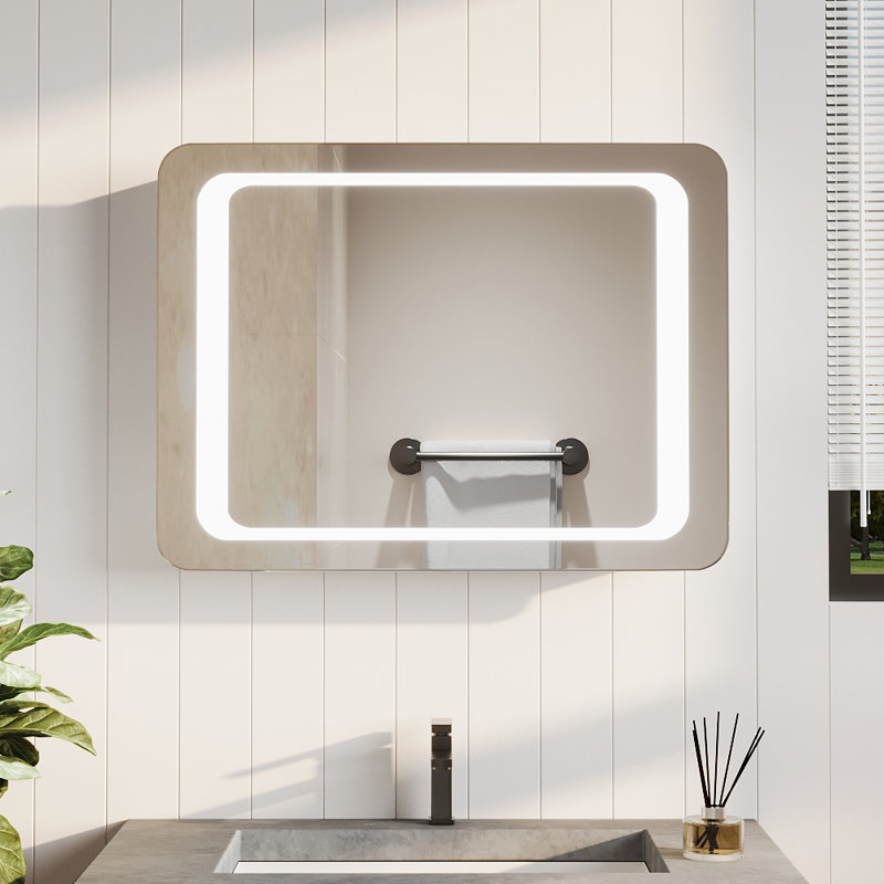 Annabella Glass Flat Wall Mirror