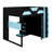 Functional Loft Bed With Study Desk, Multi-Tier Storage, USB Connectivity And Customizable RGB Lights-996581511