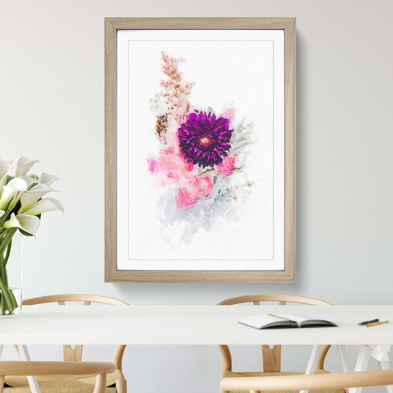Floral Display - Framed Print, Oak Framed, 48cm H x 36cm W x 2cm D
