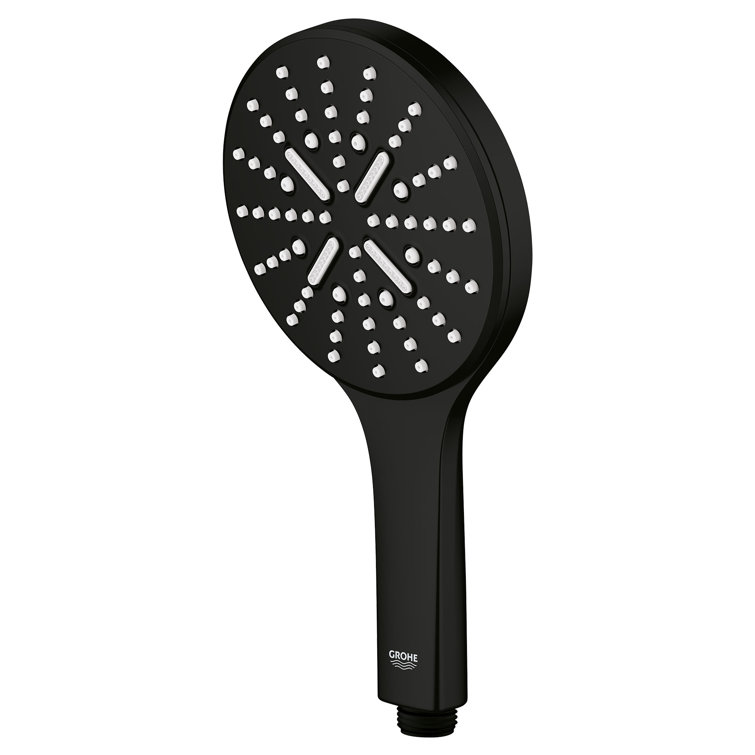 GROHE Rainshower 3-Setting Handheld Shower Head, Rain Jet Settings, 1.75 GPM