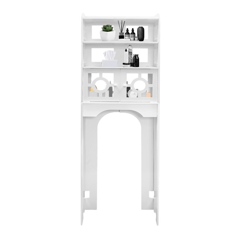 Stutsman Plastic Storage Rack above Bathroom Toilet
