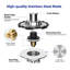 Bouchon de drain de baignoire universel en métal 2 pièces, avec récupérateur de cheveux supérieur, chrome-133073931