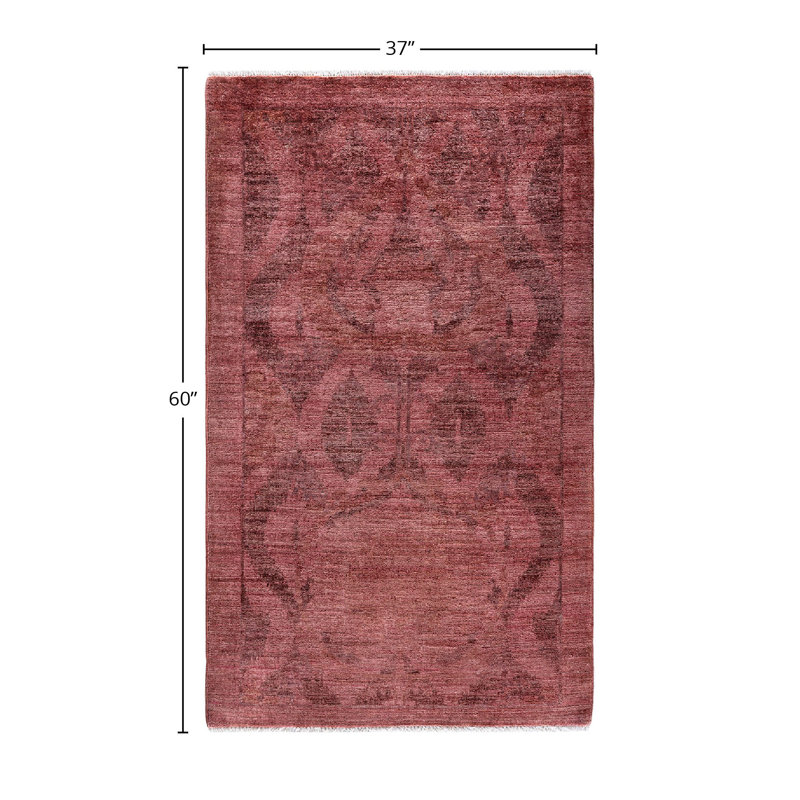 Overyed One-of-a-Kind Rectangle 3'1" X 5' Hand Knotted Area Rug